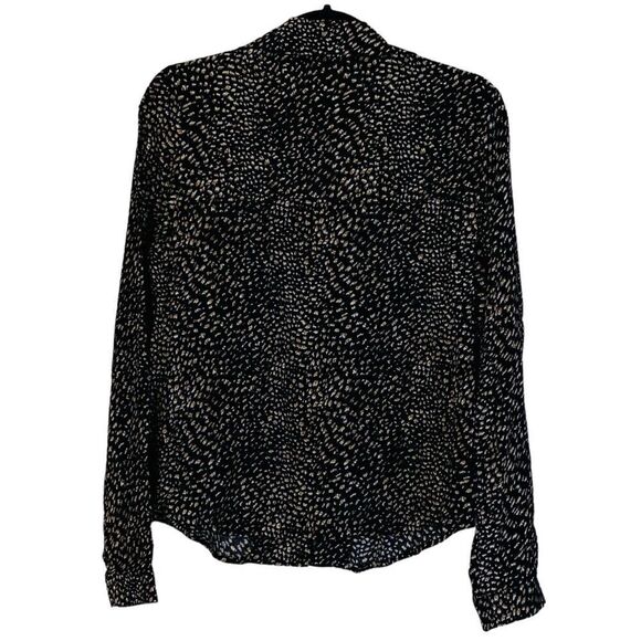 Little Lies Animal Print Button Up Blouse Sz S - Picture 2 of 8